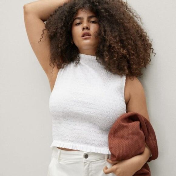 Everlane Tops - Everlane White The Smock Tank Size Small